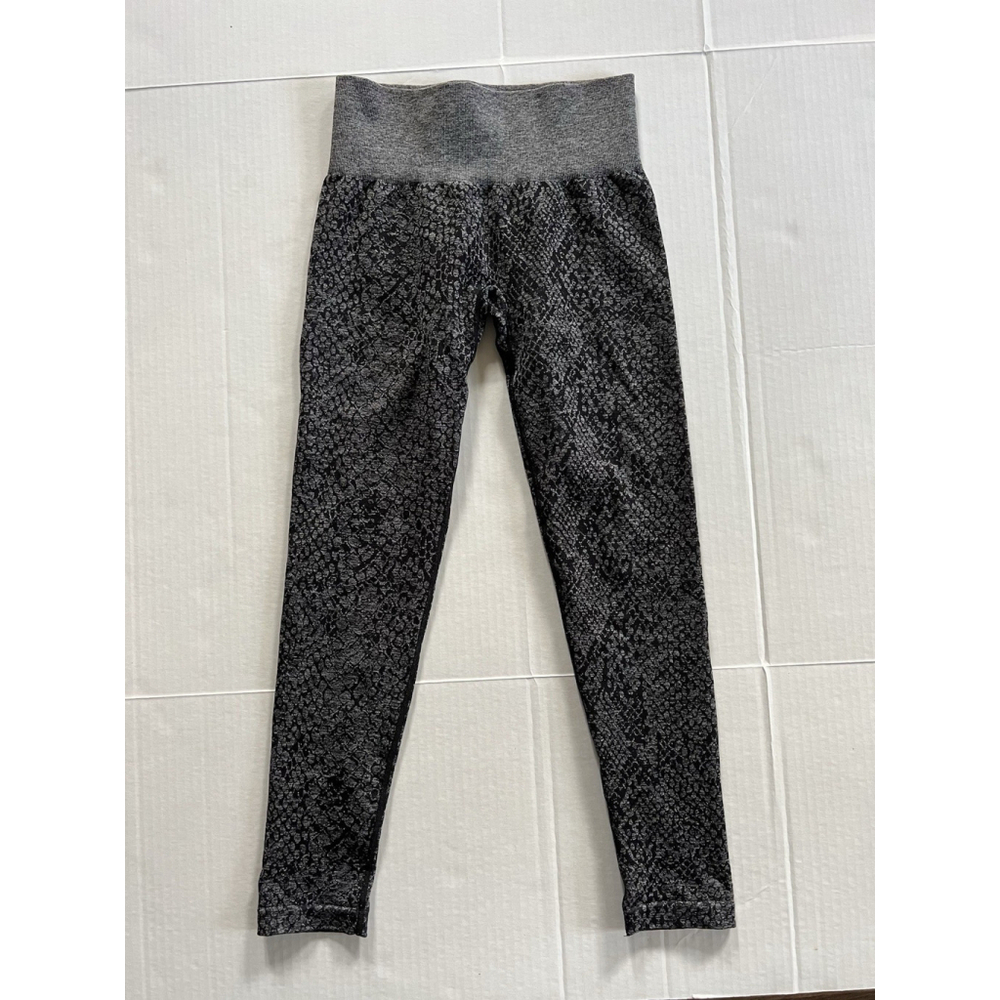 NVGTN Black & Gray Textured High-Waist Leggings - Picture 4 of 8